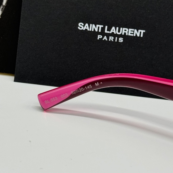 NEW SL553 003 SAINT LAURENT PINK VIOLET UNISEX SL 553 SAINT LAURENT SUNGLASSES - Picture 9 of 11